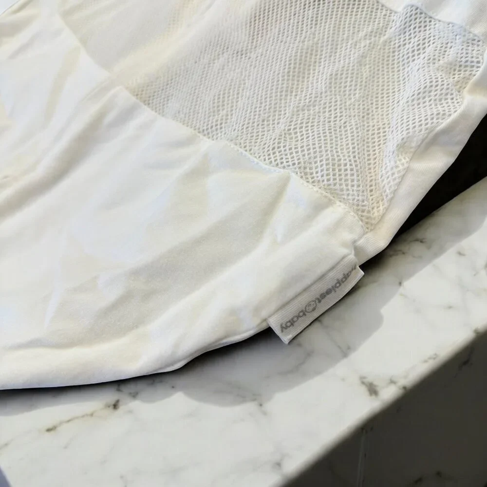 Happiest Baby 100% Organic SNOO Sleep Sack Size Med (12-18 Lbs) Ivory/Off White